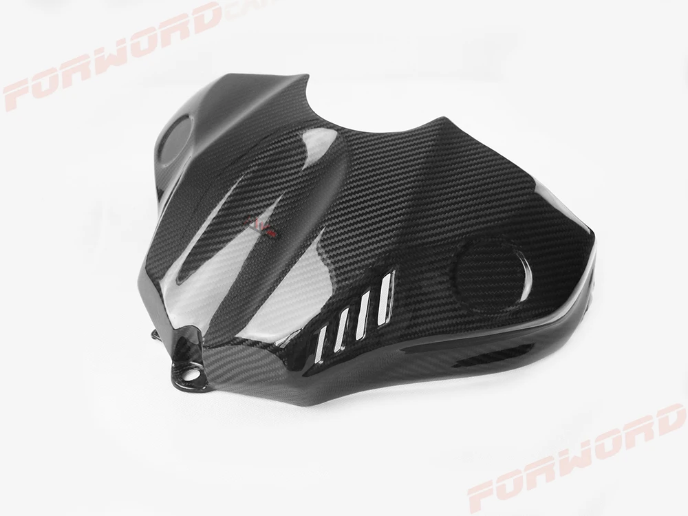 Quality carbon fiber motorcycle parts 3k twill carbon fibre tank cover for 2015 YAMAHA R1M YZF R1
