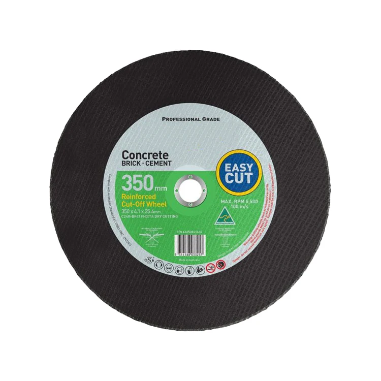 Abrasive T41 Flat Reinforced Concrete Metal Disco De Corte Cutting Disc for Brick Stone Concrete Cutting