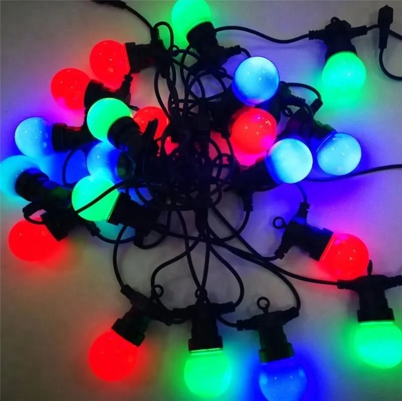 Rgb G50 Festoon Belt Party String Colorful Festoon Lighting 100m Christmas Lights
