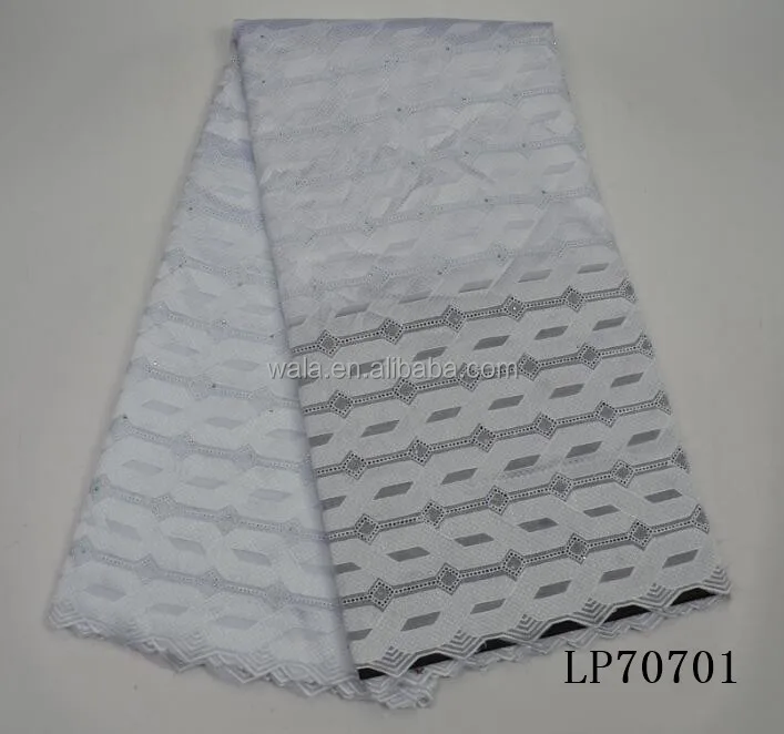 LP70701 good quality swiss voile lace fabric/blue color swiss cotton lace fabric/african garment lace