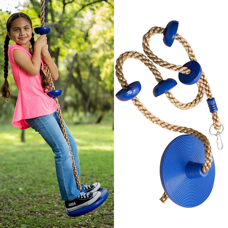 
Colorful tree disc swing with big disc bottom 