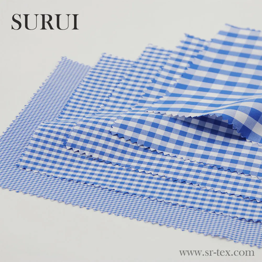 Ready Stock 50s Combed Cotton Yarn Dyed Shirt Fabric