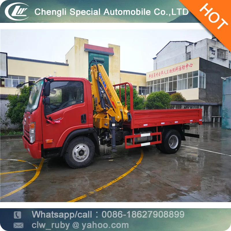 Грузовик с складной стрелой 3 тонны