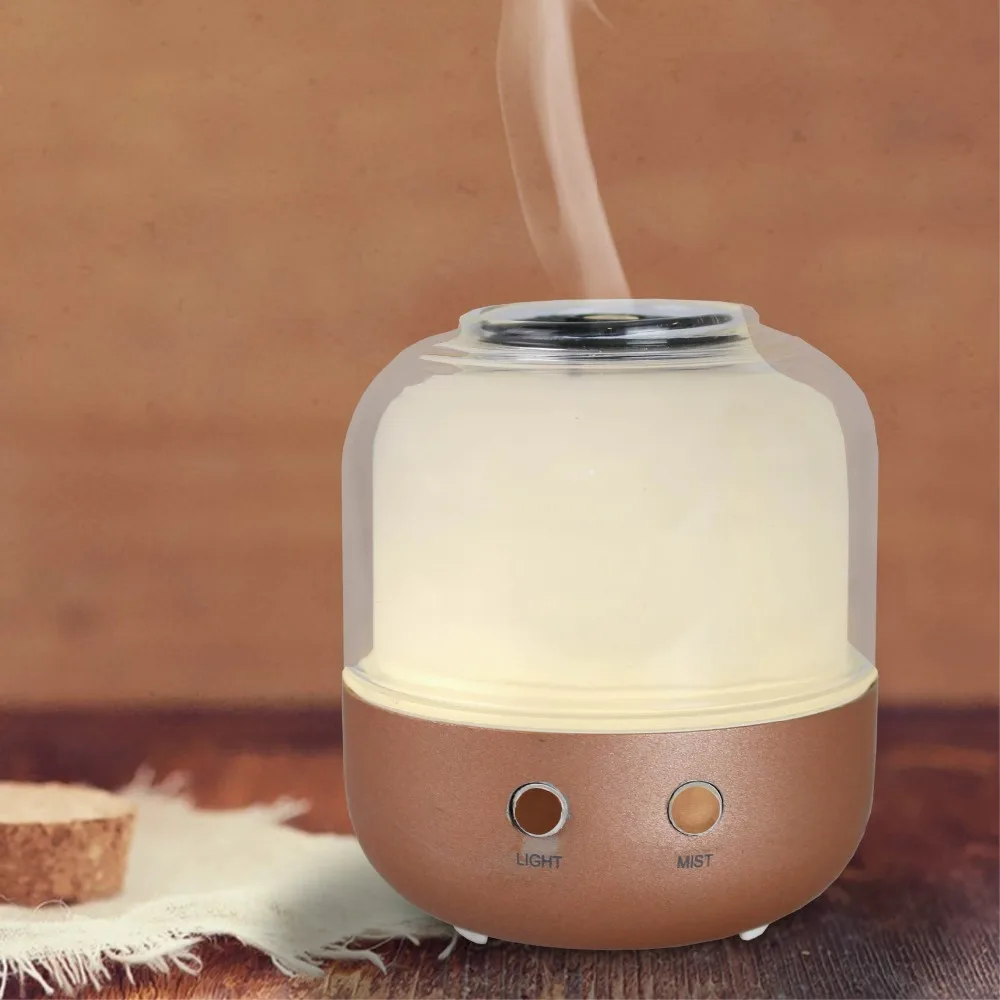 aroma diffuser essential oil ultrasonic humidifier glass light aroma diffuser