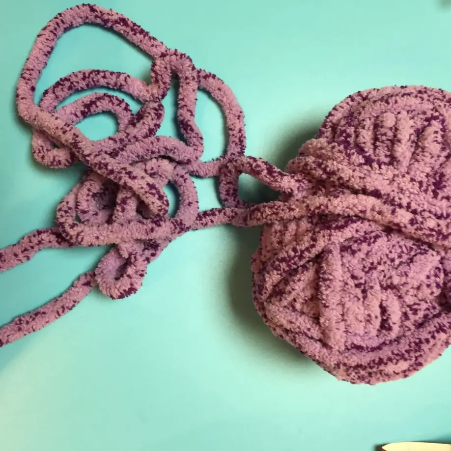 Цветная синель необычная трикотажная пряжа для шарфов и