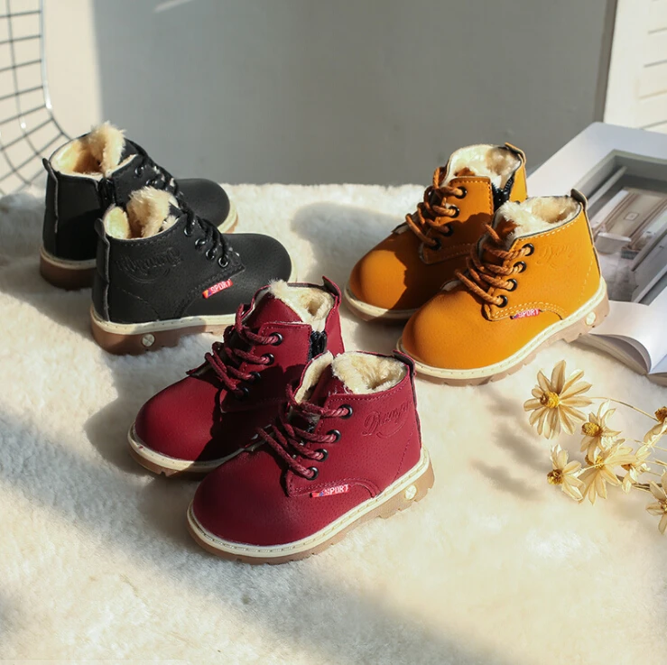 WholesaleNew Style Baby Boy Low-cut Thermal Rubber Martin Boots