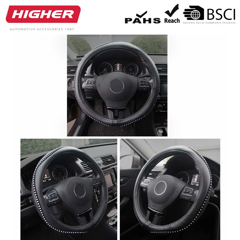 
Factory Direct sale 2018 New Style Universal Pvc Diamond Car Wheel Cover 1 pc 