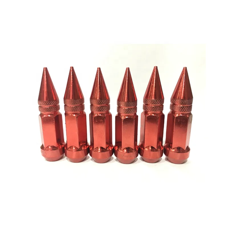 
Guangzhou Supplier Car Part Popular Tire Racing Iron Pointed Lock Nuts 