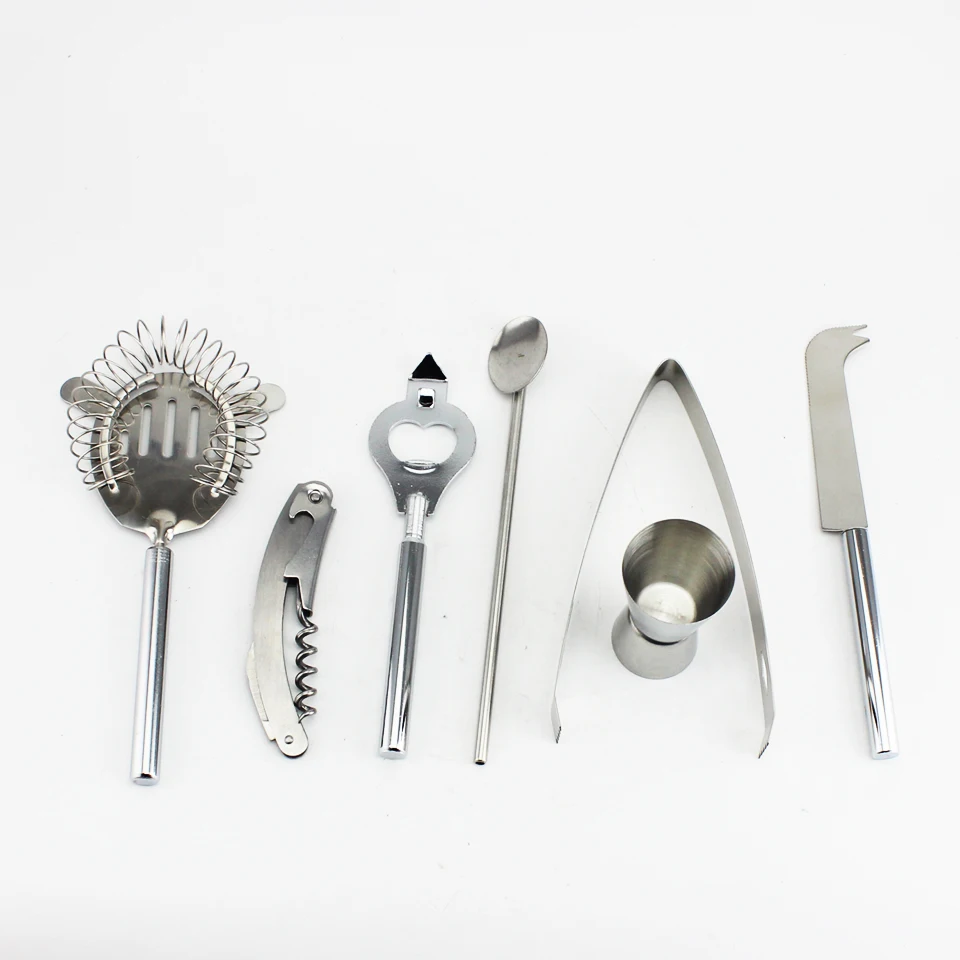 Cocktail Shaker Set Party Bar Accessories Bartender Making Drinks Gift Kit Gift