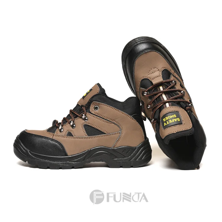 FUNTA Nubuck Leather Dubai Good Prices Mid Cut Woodland Safety Shoes