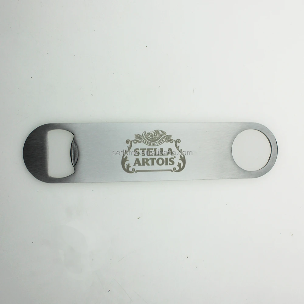 
Bar Stella Artois Beer Lasered Engraved Beer Credit Card Stainless Steel Bottle Opener 
