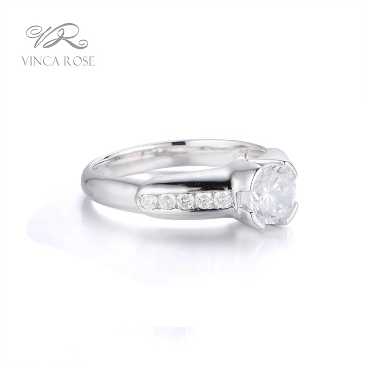 wedding 5925 sterling silver ring diamond rhodium plated jewelry price by gram