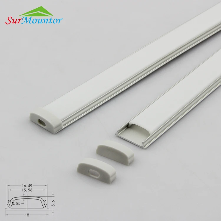 
New Item Flexible Led Channel C1806 For Tape Light Bendable Profile No Dotstar 
