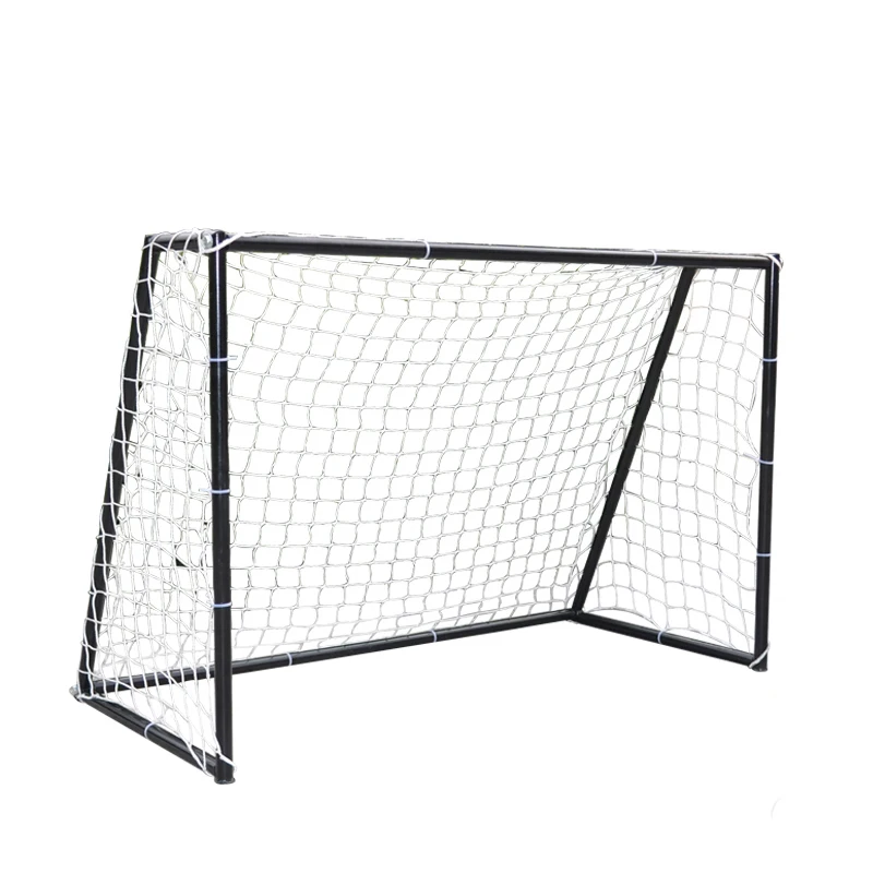 Q-F180 Hot Selling 180m Black Welding Style Soccer Goal Porterias De Soccer