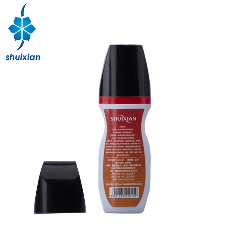 Black bulk shoe care liquid shoe polish shining liquid