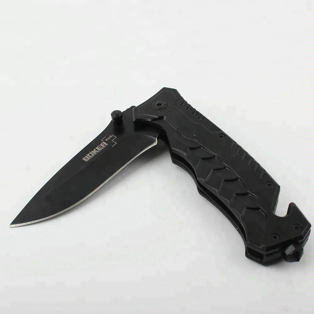 Stainless steel 3 kinds pocket folding knife with serrated blade