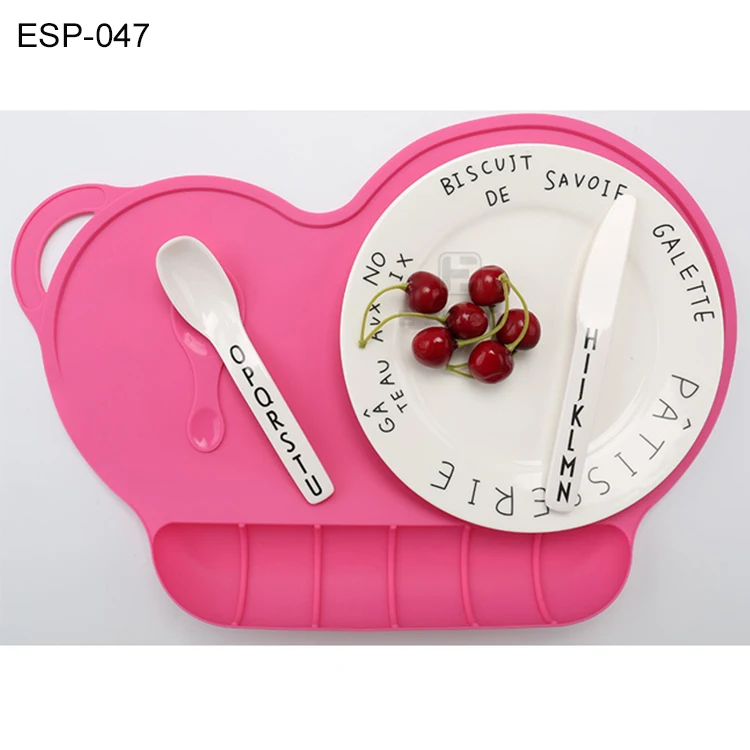 Catch Food and Prevent Messes Baby Bowl Set Silicone Large Feeding Mat for Kids Silicone Placemats Mats & Pads Accept Europe