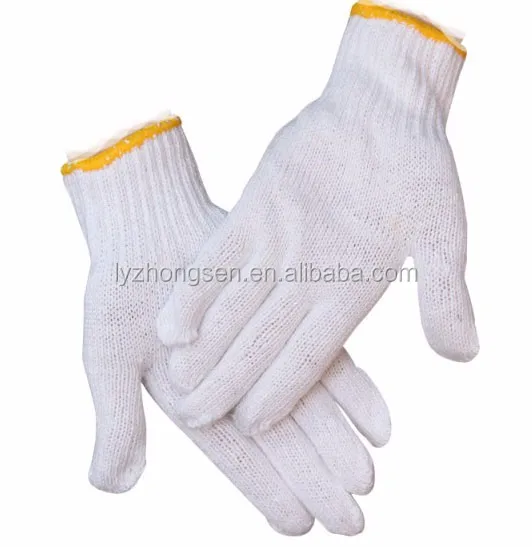 Professional High Cost Effective 7G 10G work knitted cotton gloves