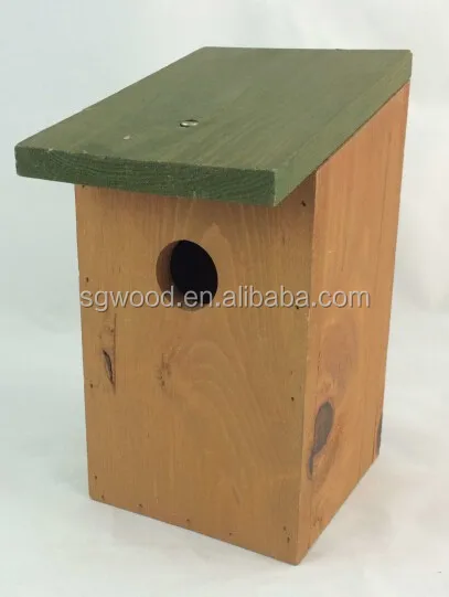 SenGong DIY  Cheap Wooden bird box nest box /wood pet cage/bird house in china for wholesale