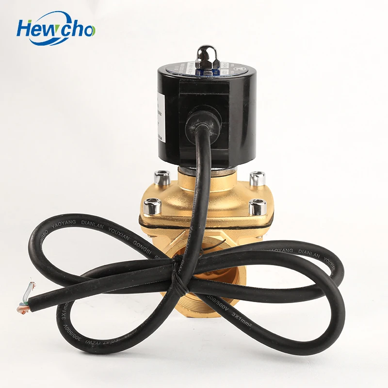 Direct Acting 1 1/2 inch 110vac SLDF-40 Brass Water Proof Soil solenoid valve