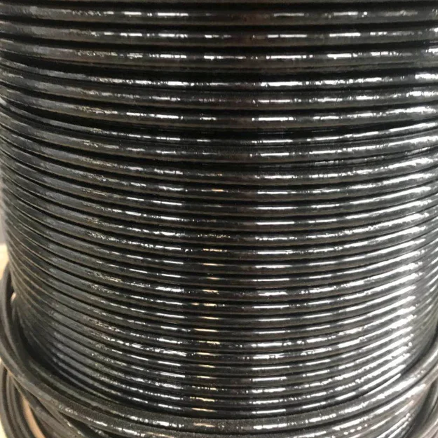 Black color PU Coated Galvanized Steel Wire Rope Cable 7*19-3.18-5.0mm