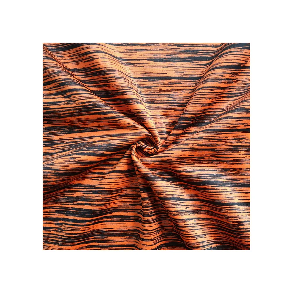 
customize textile synthetic material stripe printed outdoor fabric for active sportswear PS1Y51 