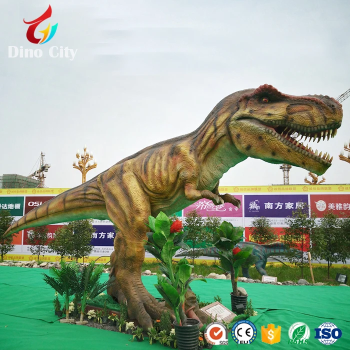 Реалистичный 3d T-rex Роботизированный аниматронный динозавр в натуральную
