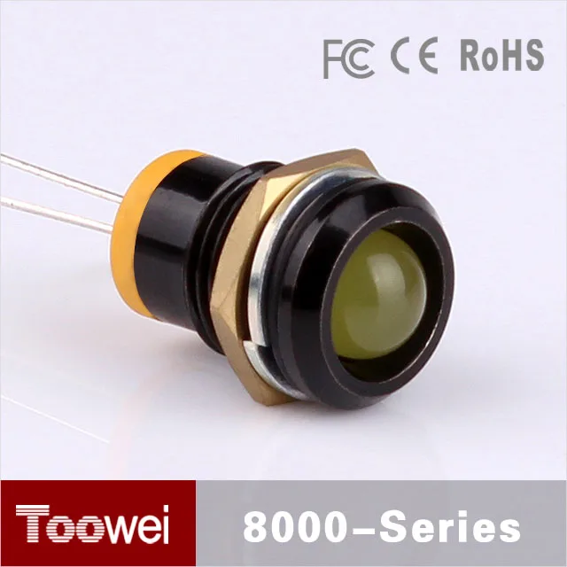 CE,IP67,RoHS 8mm led status indicator lights