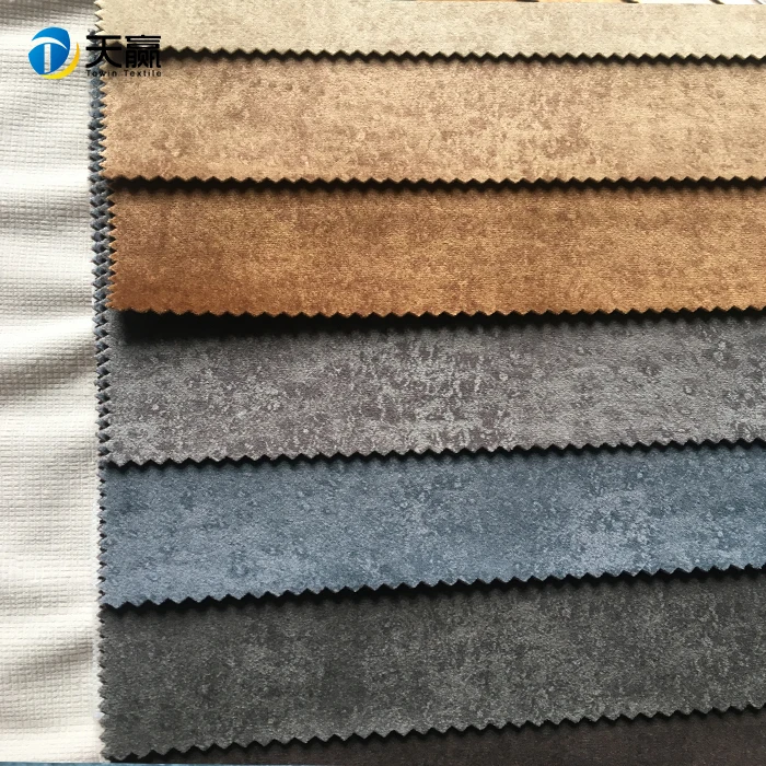 
Hot sale 100%polyester printed warp knitted holland velvet upholstery fabric 