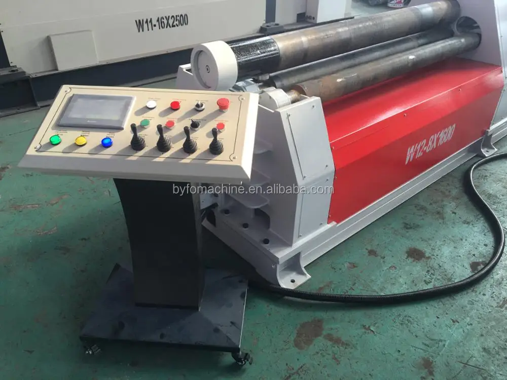 W12 6x2000 hydraulic iron plate 4 rollers bending machine