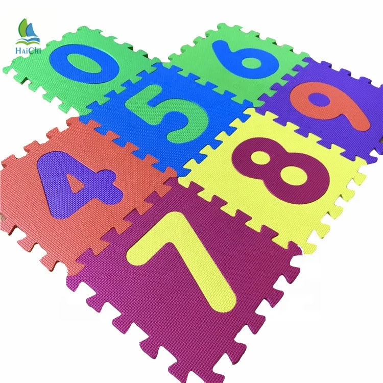 60cmX60cm Size Soft EVA Foam Baby Children Kids Play Mat Alphabet Number Puzzle Mat