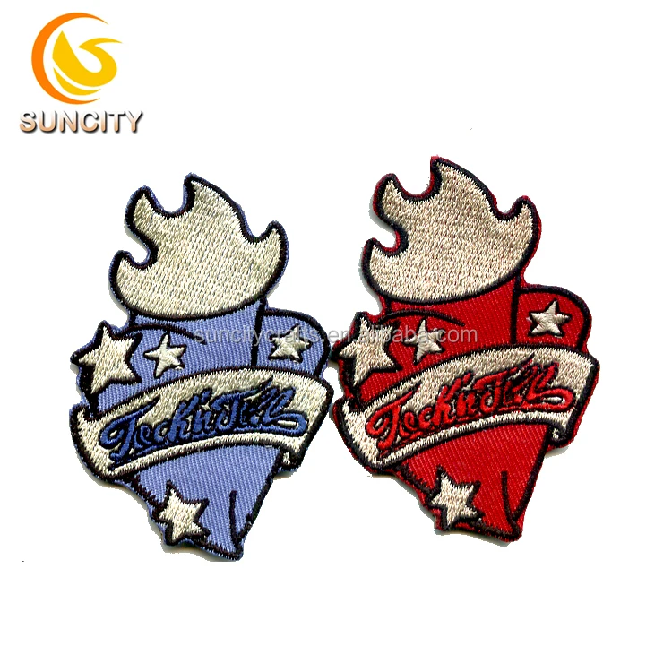 Free Sample Custom Logo School Patch Tech Health Academy Embroidery Patch With For Uniform