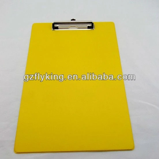A4 size foldable double pvc clipboard-logo printing available