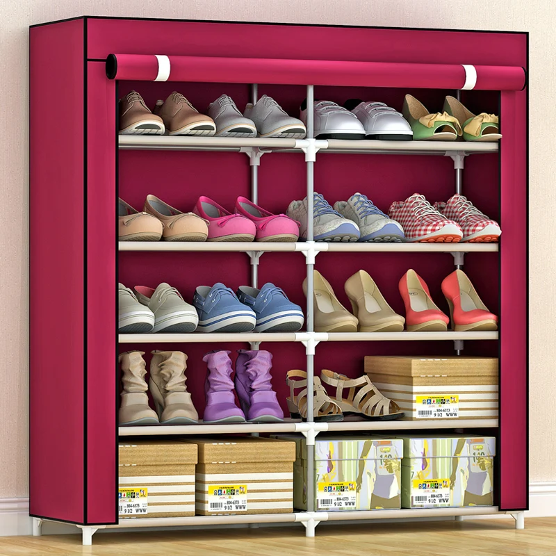 US UK 5 tier double door shoe organizer