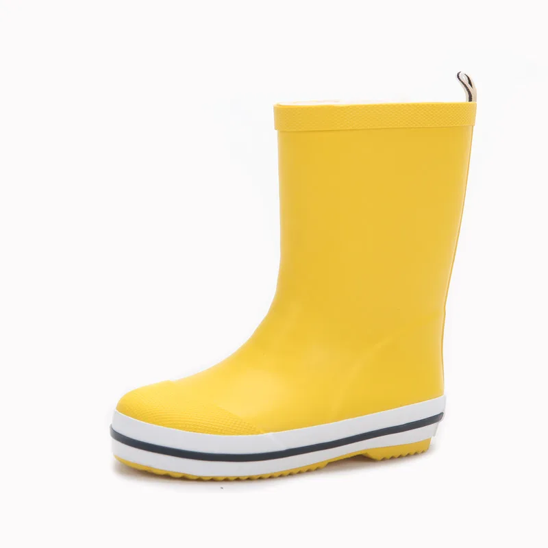 
manufacture cheap and high quality simple design natural rubber kids rain boots wholesale 
