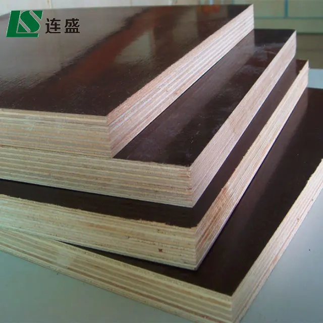 
Lianshengwood 12mm thick waterproof shuttering plywood used exterior doors for sale 