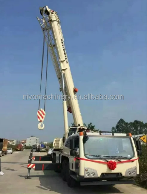 sinomach 36 ton mobile truck crane or together work excavator, loader motor grader or parts