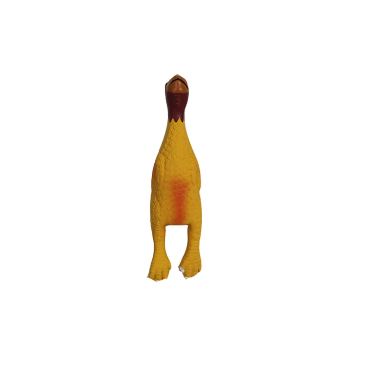 wholesale  toys screaming soft squeaky pet weird rubber chicken for voice dog toy