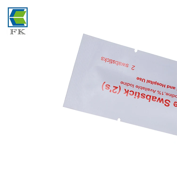 Customized medical disposable 10% Povidone-iodine antiseptic swabstick
