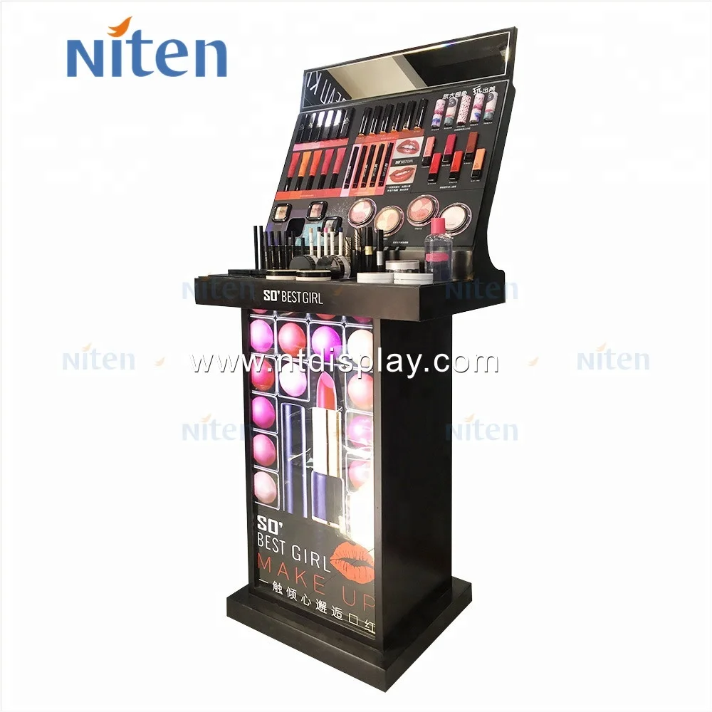 Makeup stand mac cosmetic display, cosmetic display stand