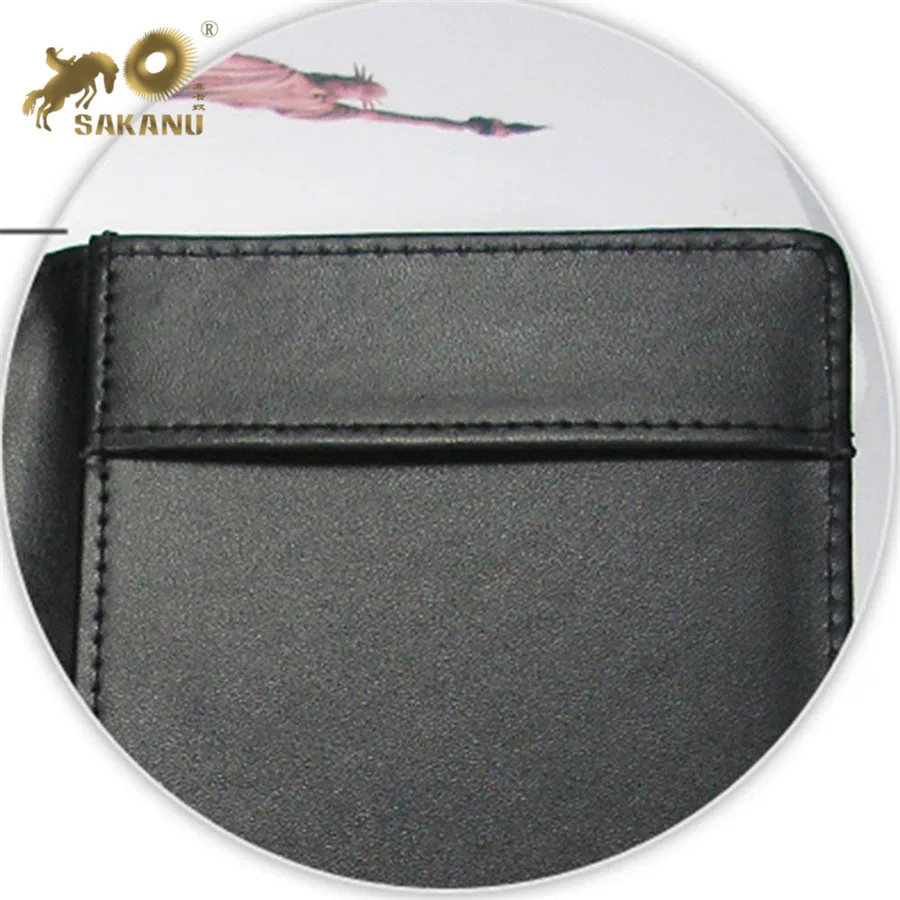 PU Menu Folder Presenter Guest Check Book Holder Money Pocket Fit Server Apron with Pen Clip for Hotel Bar Salon KTV Restaurant