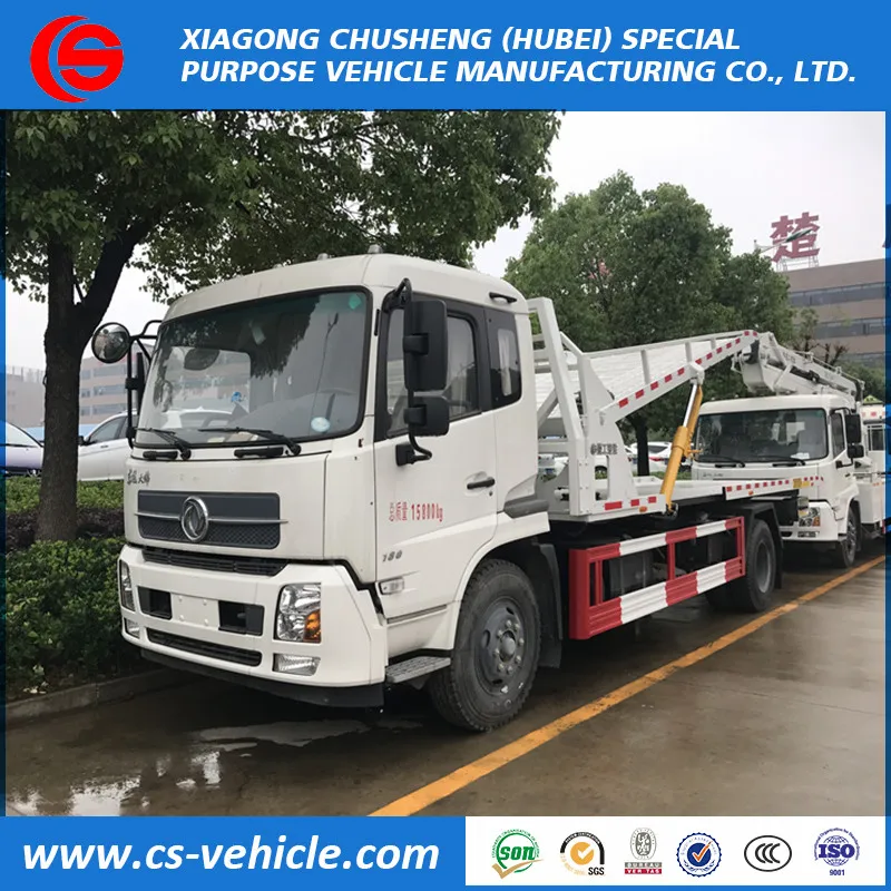 
Dongfeng 6 wheels 5T 8tons wrecker towing truck 3 cars road recovery wrecker truck 
