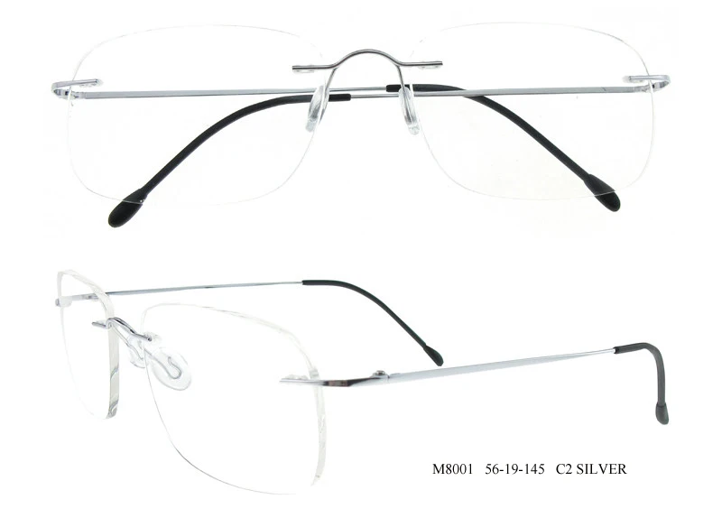 HOT Selling rimless titanium frame beta titanium fashion design on wholesale optical frame