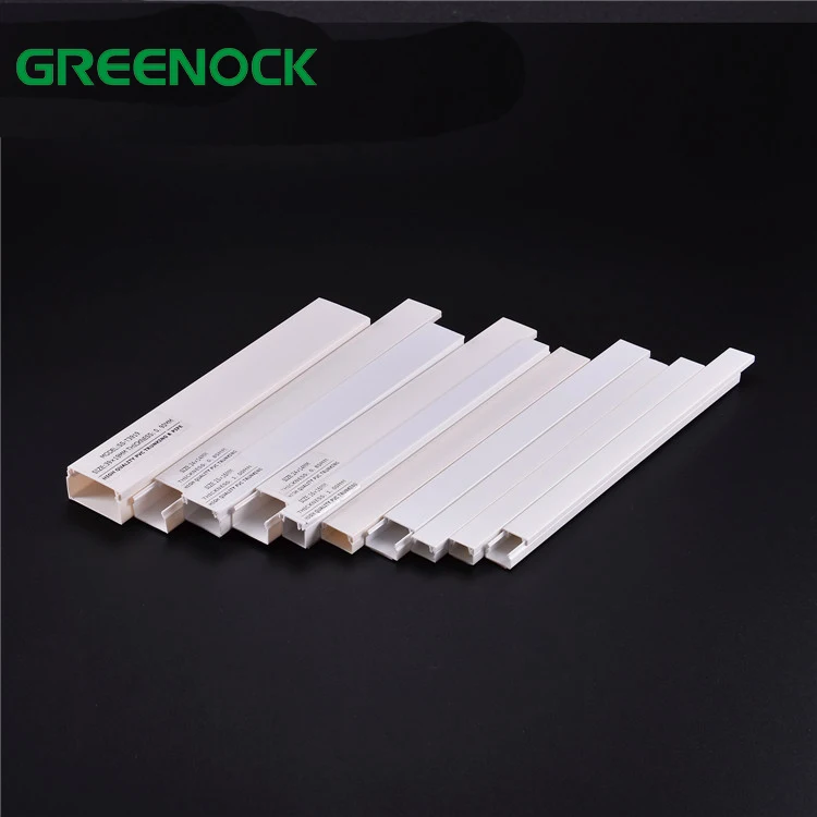 Flame Retardant Trangular Pvc Channel Tv Cable Outlet Concealer/Trunking For Trailing Wires