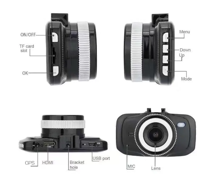 С двумя объективами руководство пользователя fhd 1080 P камеры dvr автомобиля видеорегистратор даш cam