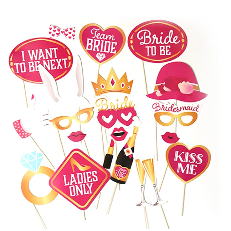 Free Shipping Hen Party Supplies Photo Booth Party Decorations Bride To Be Photo Props