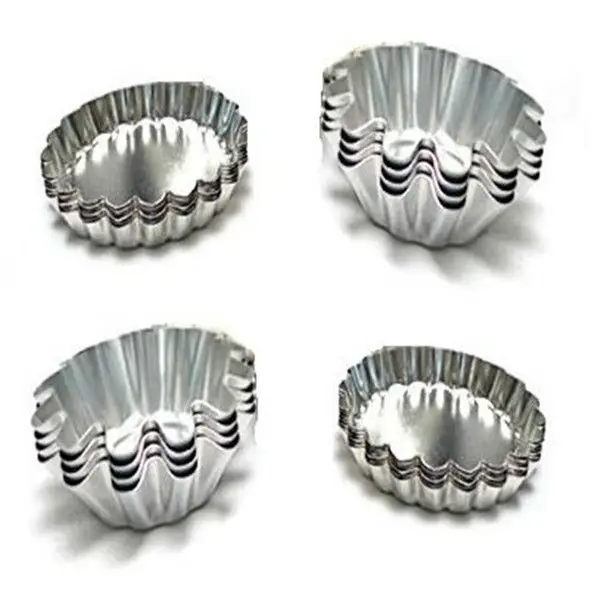Aluminum boat shaped Cupcake Tray Egg Tart Pan Muffin Mould Mini Tart Tins