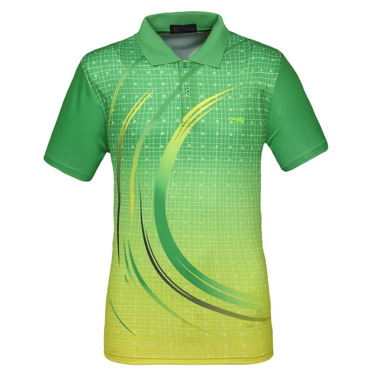 Men Table Tennis Jersey Sport Polo Shirts Wicking Training Clothing Male Tennis colorful T Shirt
