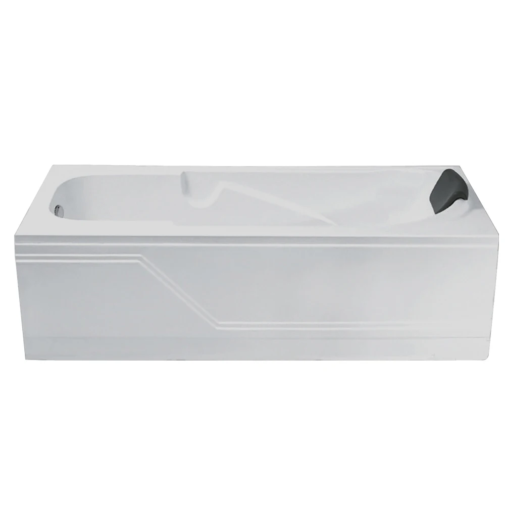 Portable Bath Tub Luxury Indoor Rectangular Hot Tubs Adult Eco-friendly 1 Piece Massage Graphic Design White Modern Hotel Center