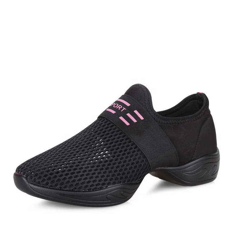 Лидер продаж 2021, женская обувь, сетчатые дышащие танцевальные туфли, танцевальные туфли на мягкой подошве, обувь для джазовых танцев